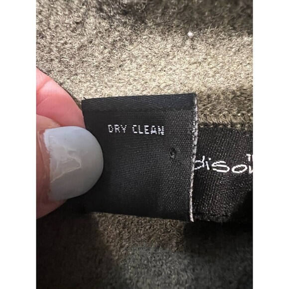 Mercer & Madison Cardigan Sweater Ladies Olive Green Wool Button Small Petite - Picture 6 of 6